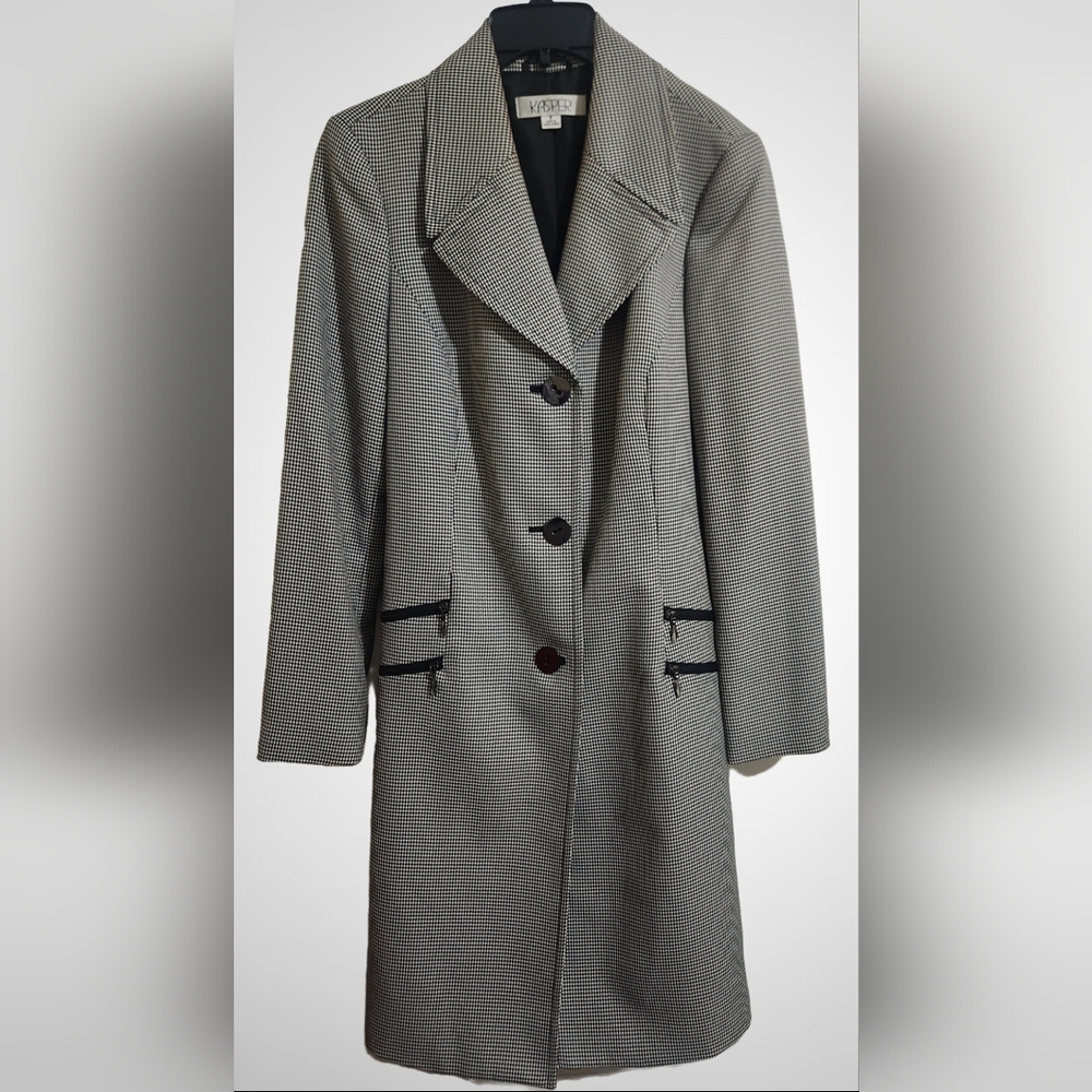 NEW! W/OUT Tags. Kasper Long Trench Coat. Size 8.